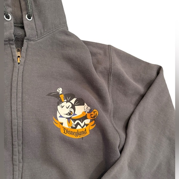 Disney Parks Mickey's Halloween Party 2018 Zip-Up Hoodie Sweatshirt Small - Picture 3 of 6